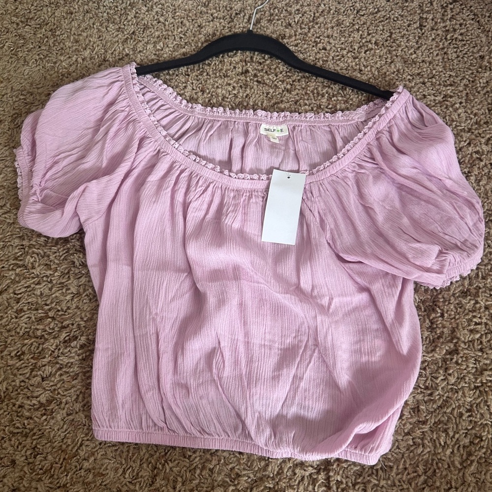 Purple Blouse Top